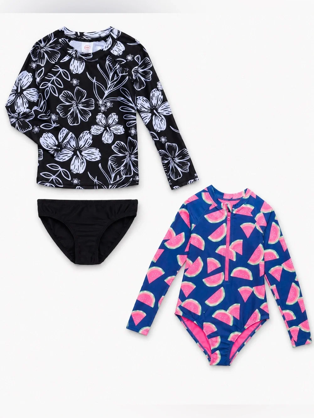 NWT Wonder Nation long sleeved swimsuit one piece tankini set size large 10/12‎